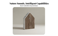 Avian Song Box Tap Control Singing Avian Box Wall-Mountable Sound Relaxation Device Nature-Inspired Design House-Shaped Sound