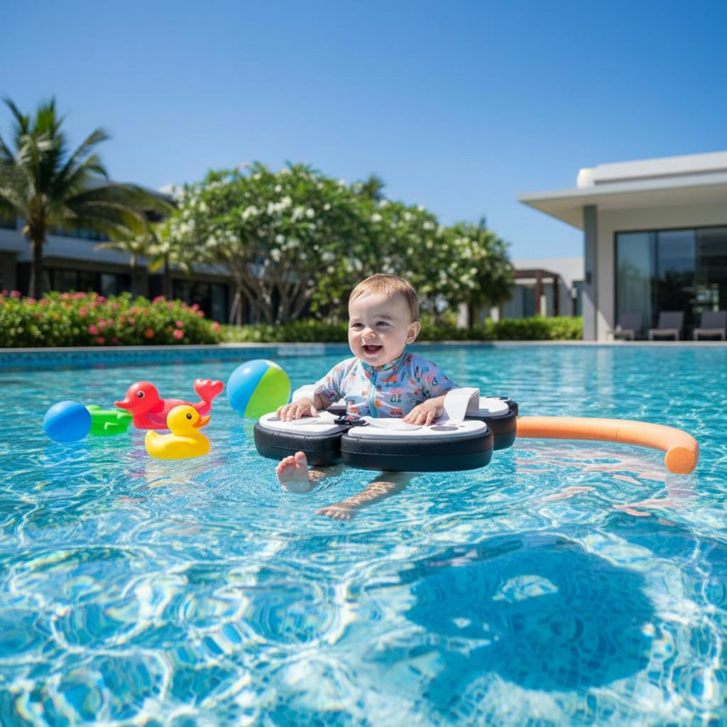 Inflation-Pump-Free Baby Swim Buoy Quick-Dry for Babies, Kids