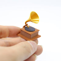 Vintage Gramophone Miniature Photography Prop Miniature Phonograph Model
