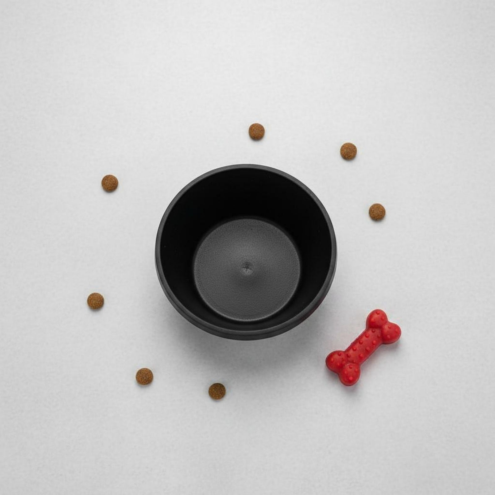 Rubber Feed Pan Pet Bowl Textured Pet Feeding Bowl Tapered Base