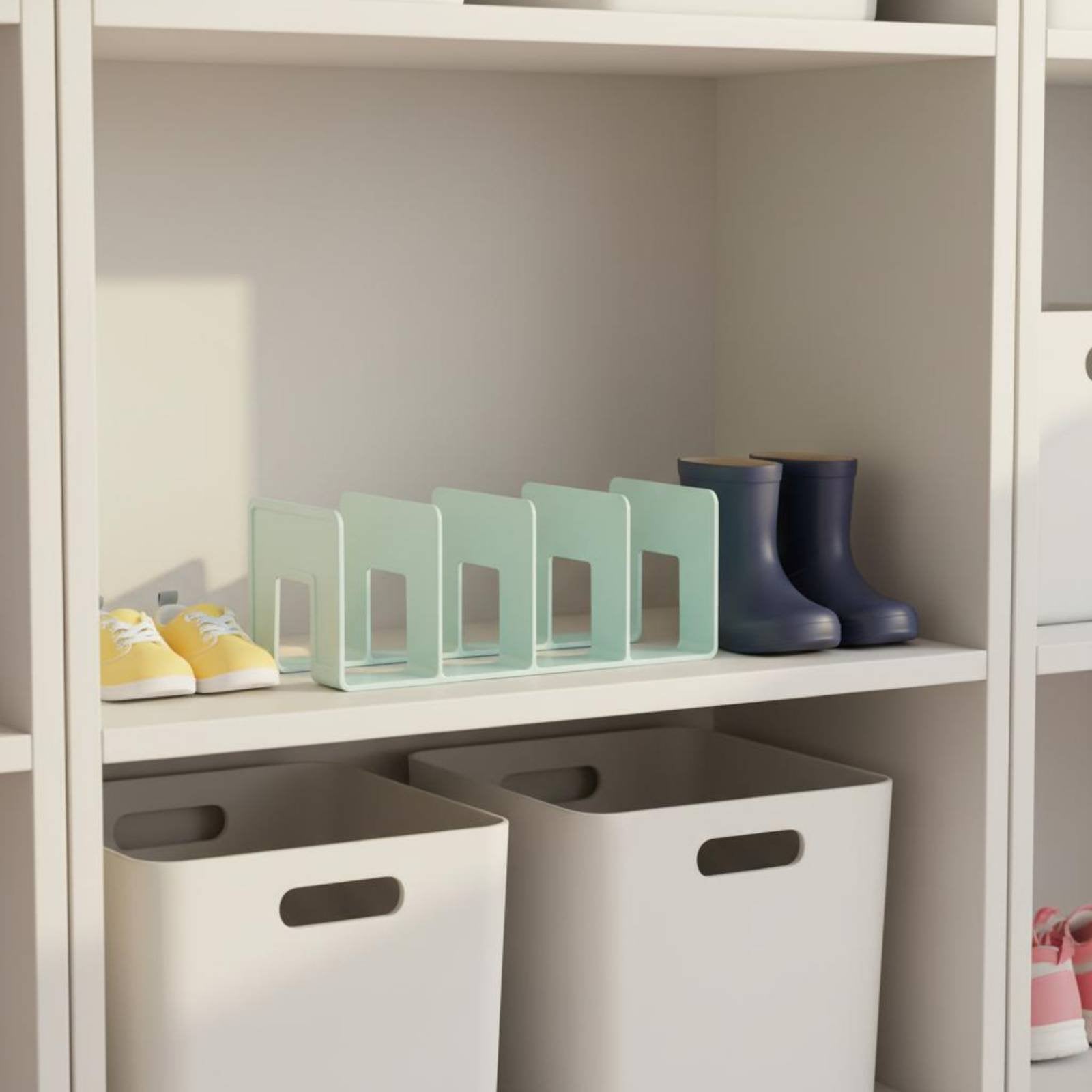 Children's Shoe Rack Transparent Household Storage Easy to Clean for Infants