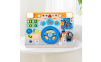 Electronic Steering Wheel Toy Hands-on Learning Interactive Car Dashboard Toy