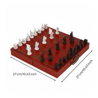 Terracotta Warrior Chess Set Souvenir Gift 3D Chinese Chess Set Vintage Design