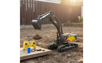 Wireless-Controlled Digger Alloy Body Construction Vehicle Rechargeable Battery