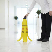 Wet Floor Sign Foldable Caution Wet Floor Sign Indoor and Outdoor Use for Office