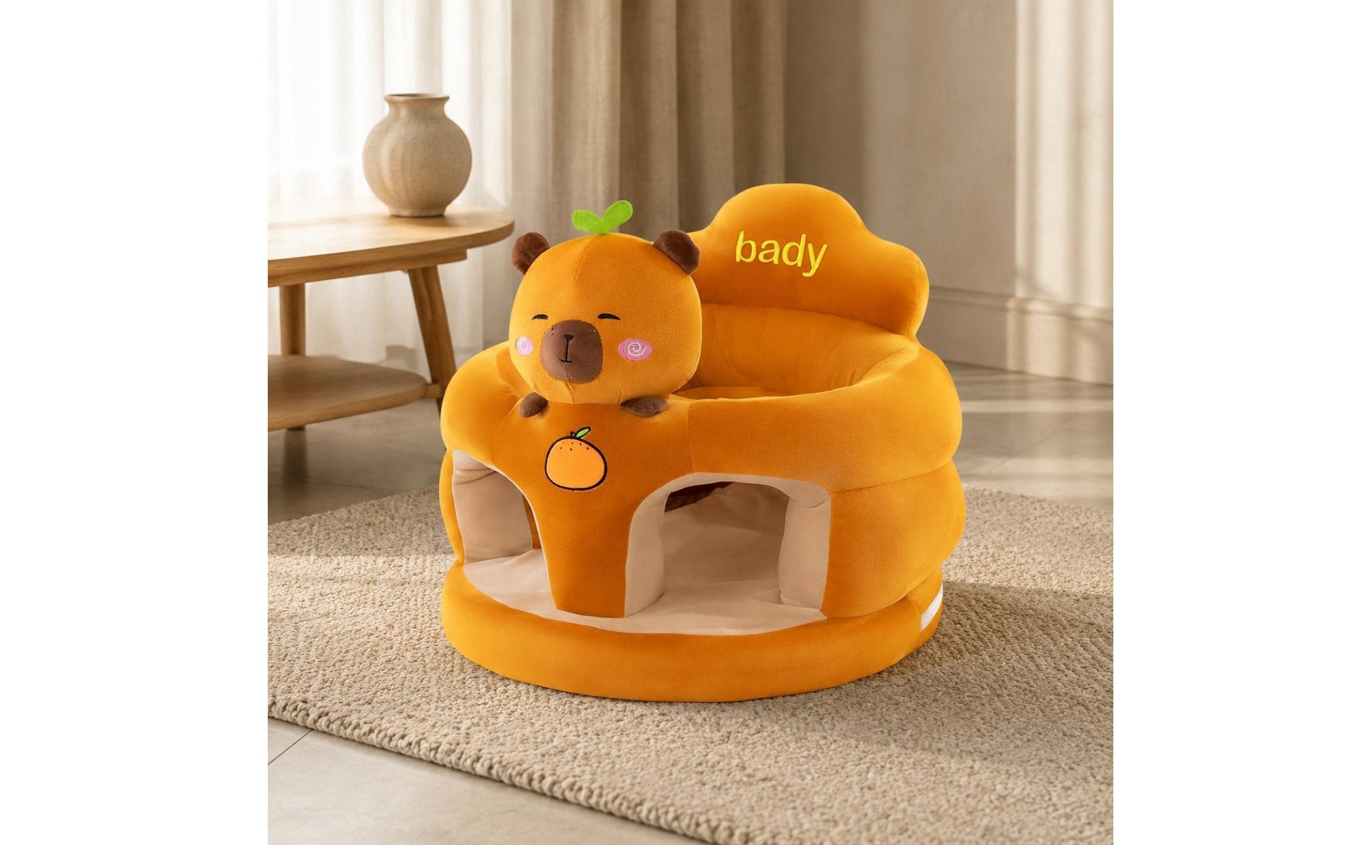 Soft Fabric Baby Sofa PP Cotton Filling Cartoon Baby Chair for Toddlers