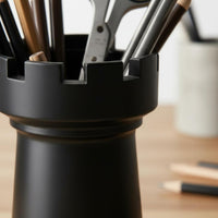 Chess Rook Pen Holder Creative Design Castle Chess Piece Writing Instrument Cup