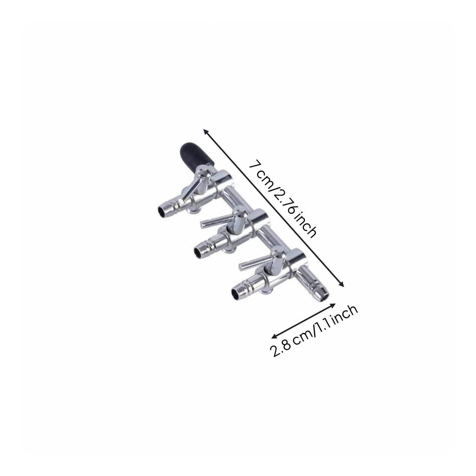 4 Way Air Distributor Sturdy 3 Way Air Distributor Leak Resistant