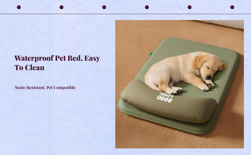 Dog Bed, Waterproof Removable Cover, Non-Slip, Easy Care