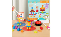 25 Pieces Wooden Clip Stacker Parent-Child Interaction for Playroom, Classroom