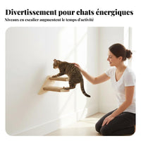 Wall Mounted Cat Steps Solid Wood Construction Wooden Cat Climbing Steps