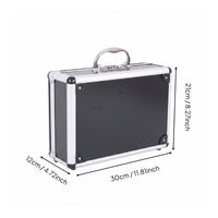 Passwords Lock Tool Case Hard Shelling Lockable Aluminum Case Multipurpose Aluminum Alloy for Office, Workshop, Travel