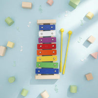 8 Note Xylophone Child-Centered Inspired Colorful 8 Bar Xylophone Portable
