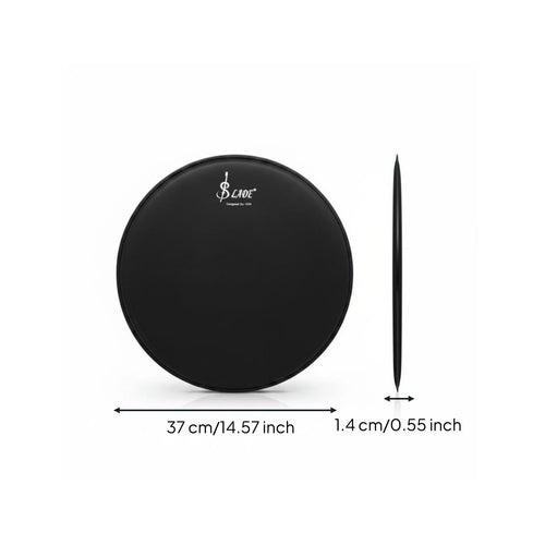 14 Inch Jazz Drum Skin Wear Resistant 14 Inch Black Drum Head for Beginners