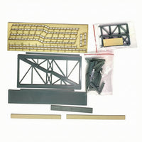 Station Pedestrian Bridge with Stairways 1:87 for Hobby Builders