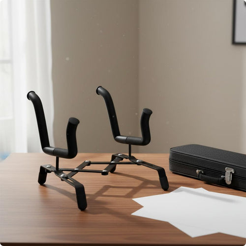 Violin Stand Foldable Folding Violin Stand Wood Base for Display, Practice Room