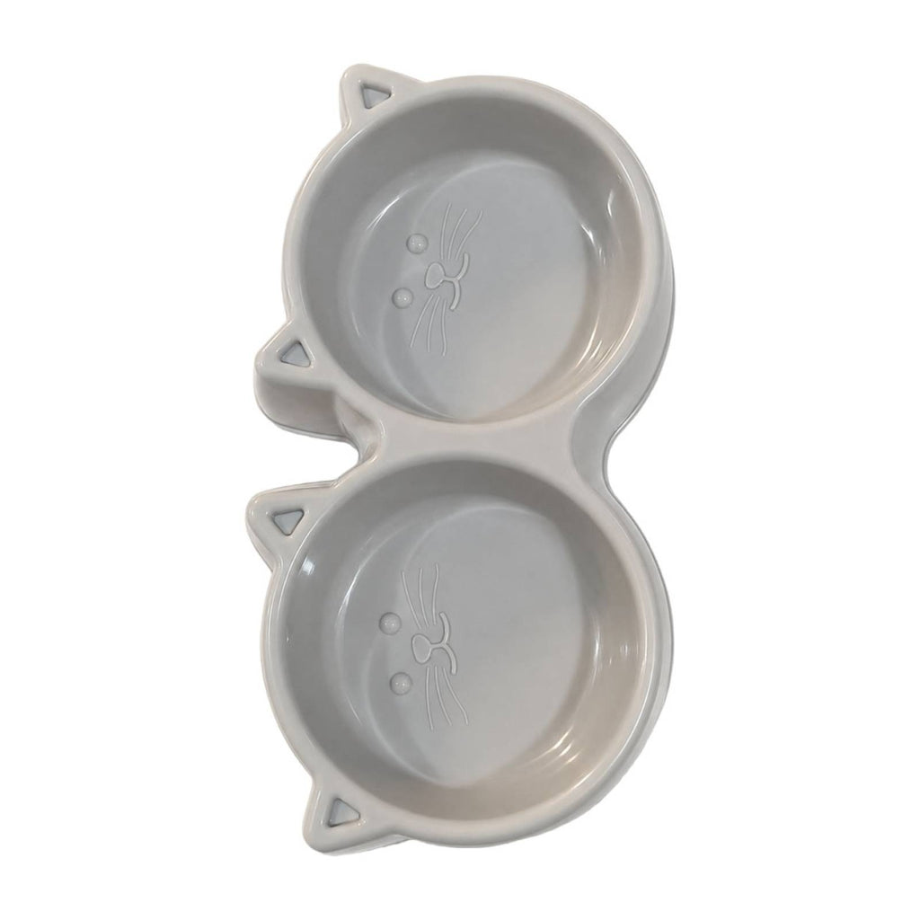 Double Pet Bowl Lightweight Pet Bowl Easy to Clean for Watering