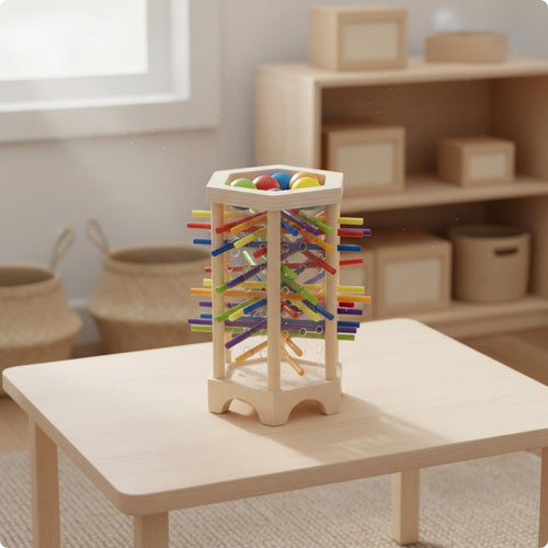 Wooden Stick Insert Game Hand Eye Coordination Wooden Stick Game for Home, Kids