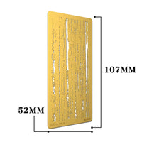 4 Pieces Wood Grain Masking Plate Assorted-Pattern Wood Texture Template