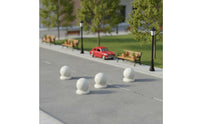 Miniature Stone Bollard Versatile Scene Decor Model Traffic Barrier