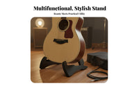Foldable Guitar Stand Compact Triangular Guitar Stand Non-Slip Feet Portable Instrument Holder for Travel, Studio