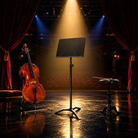 Foldable Music Stand Telescoping Pole Folding Music Stand Sturdy
