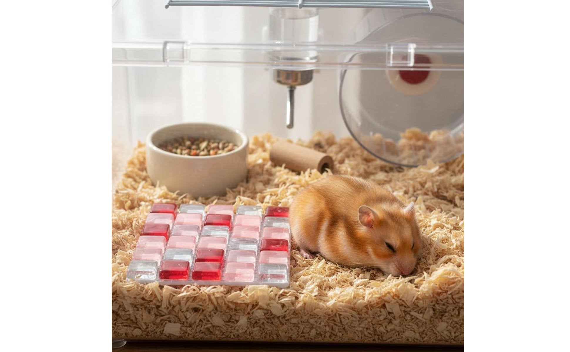 Hamster Cooling Mat Heat Relief Small Pet Cooling Pad Reusable for Hot Weather