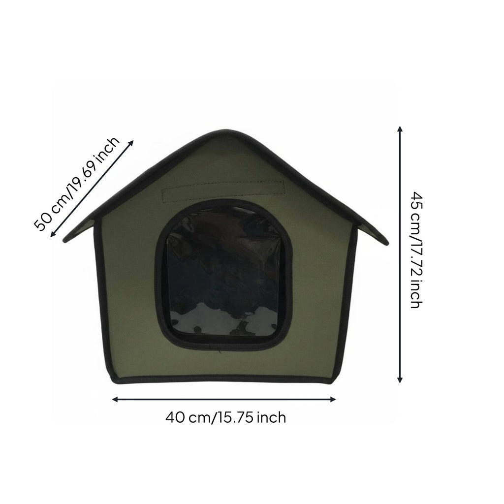 Waterproof Pet Shelter Rainproof Outdoor Pet House Fixed for Cats, Dogs