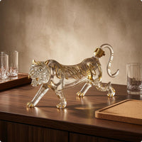 Animal-Glass Bottle Carved Animal Sculpture Pourer Easy to Use Barware