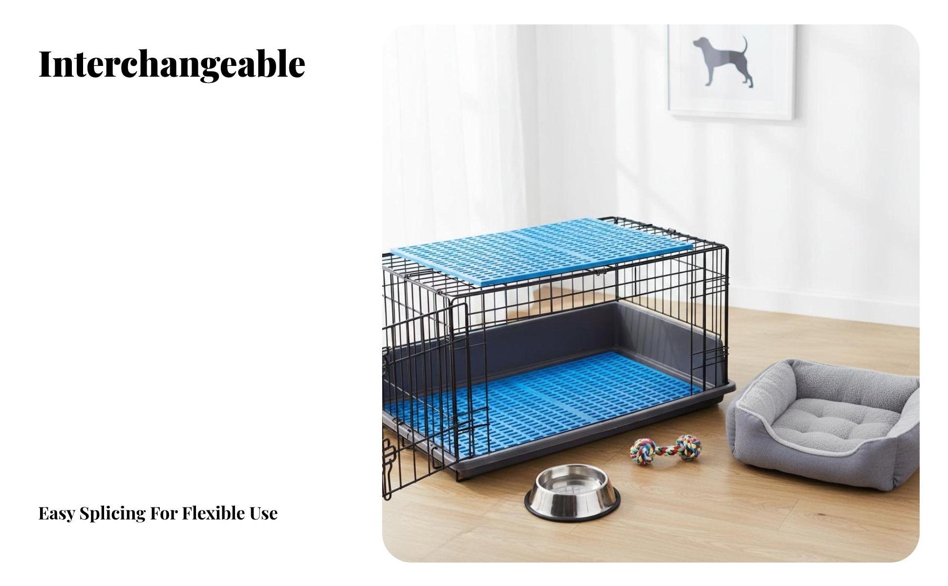 connectable Floor lattice Promotes Air Circulation Elevated Floor lattice for Kennels