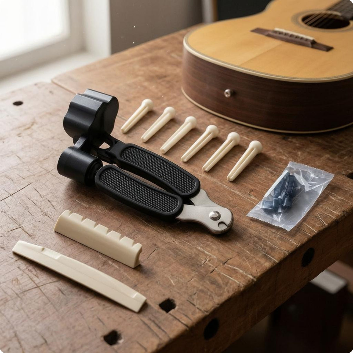 Guitar String Winder Multi-Function Guitar Bridge Peg Puller for Musicians