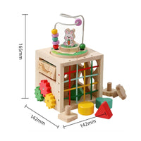 Bead Maze Cube Toy Large Anti-Swallow Pieces Multifunctional Learning Toy