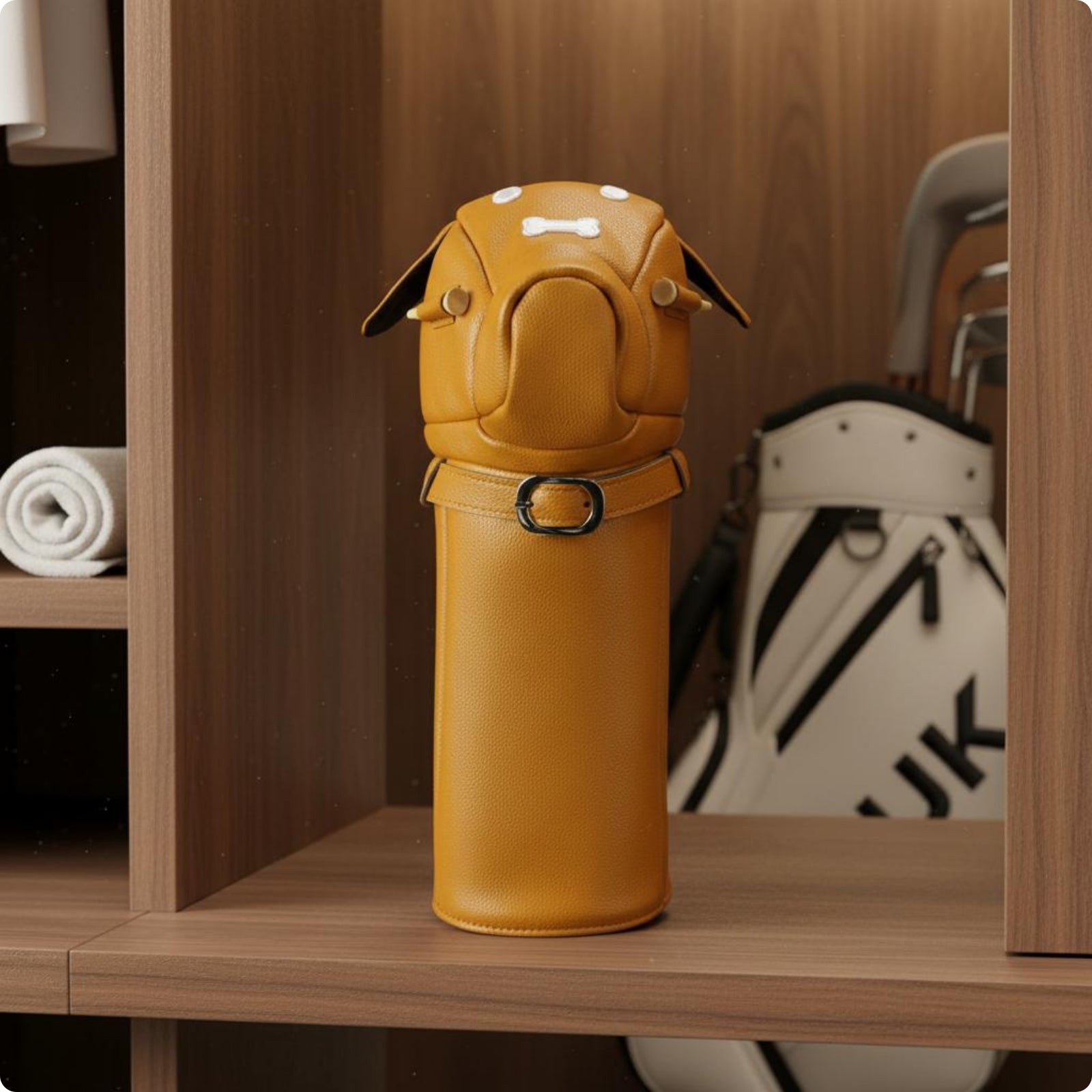 Soft Dog Golf Headcover Cute Cartoon Golf Club Cover Safeguarding for Golfers