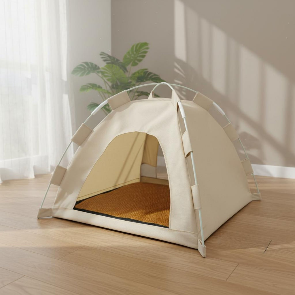 All Seasons Cat Tent House Washable Enclosed Pet Bed Breathable Foldable Cat Tent Stable Structure for Cats, Kittens, Travel, Camping