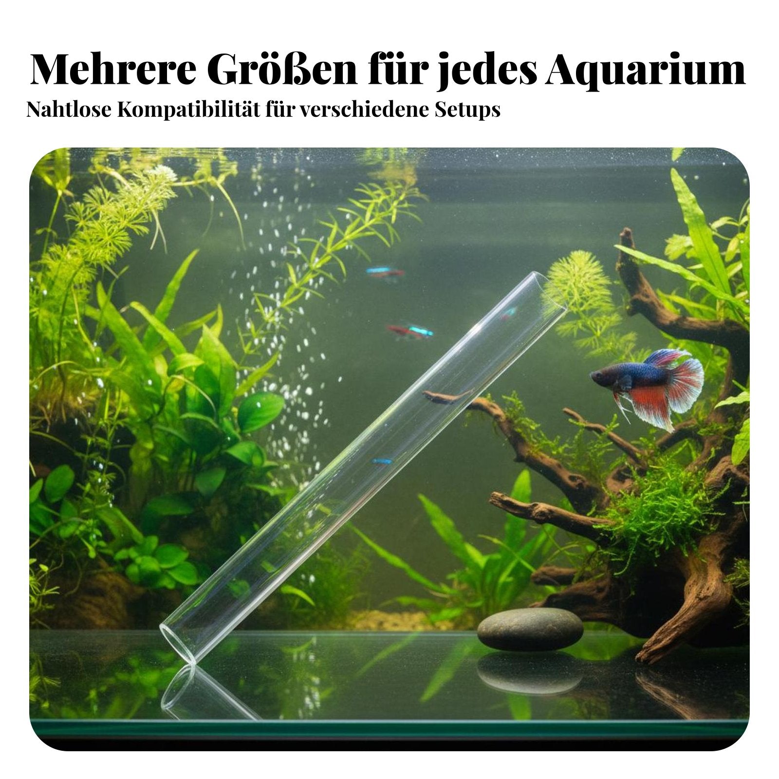 Acrylic Aquarium Pipe Transparent Design Aquarium Inflow Outflow Pipe