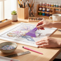 Gem Painting Release Paper Reusable Pre-Cut Release Paper for Craft Table