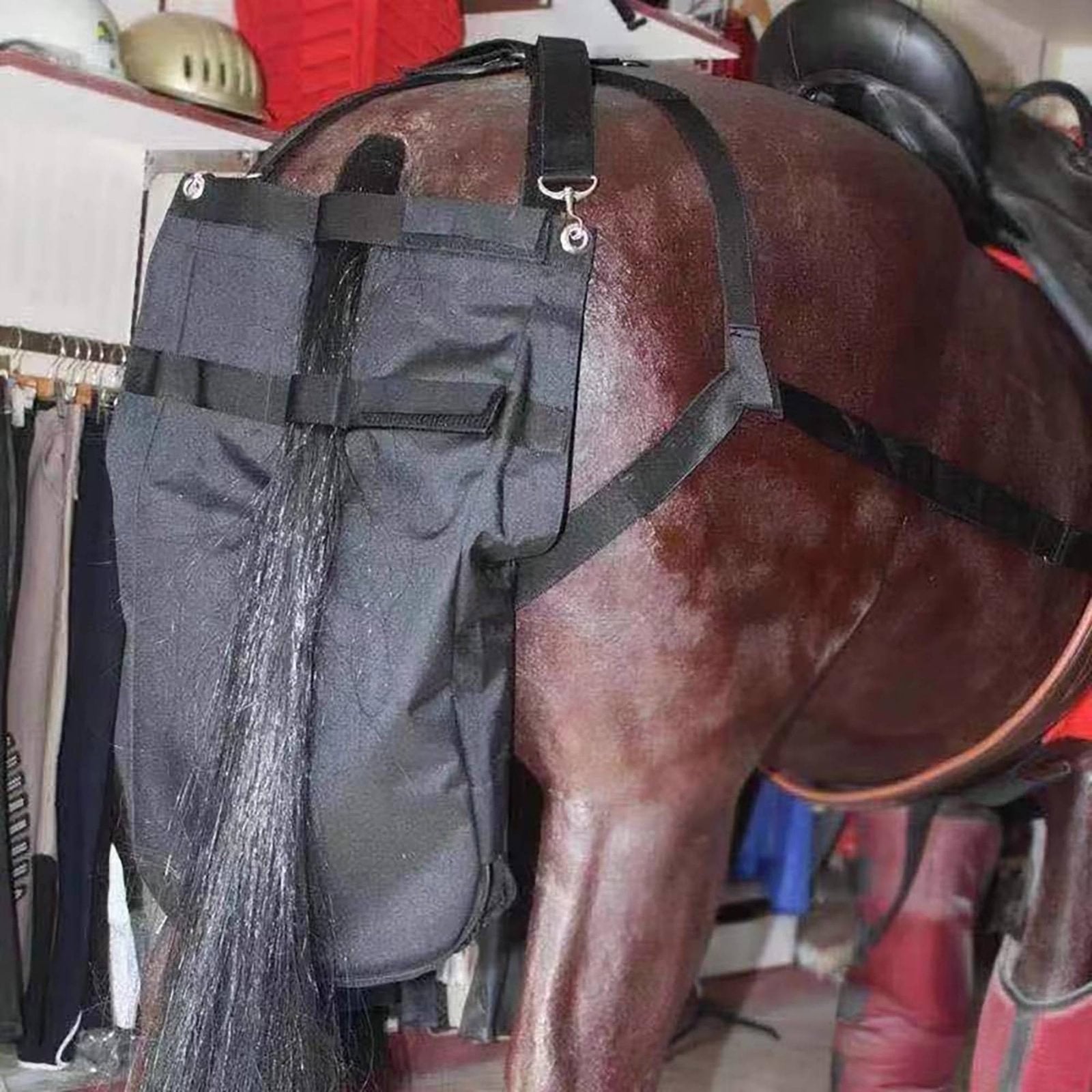 Horse Manure Bag Washable Horse Manure Catcher Simple to Use to Clean Equine Waste Diaper for Mounted Police Units