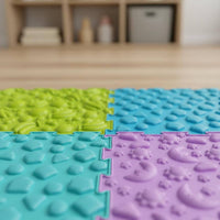 Textured Easy to Hygienic Children Foot Anti-Slip Base Textured Floor Tiles for Young Children