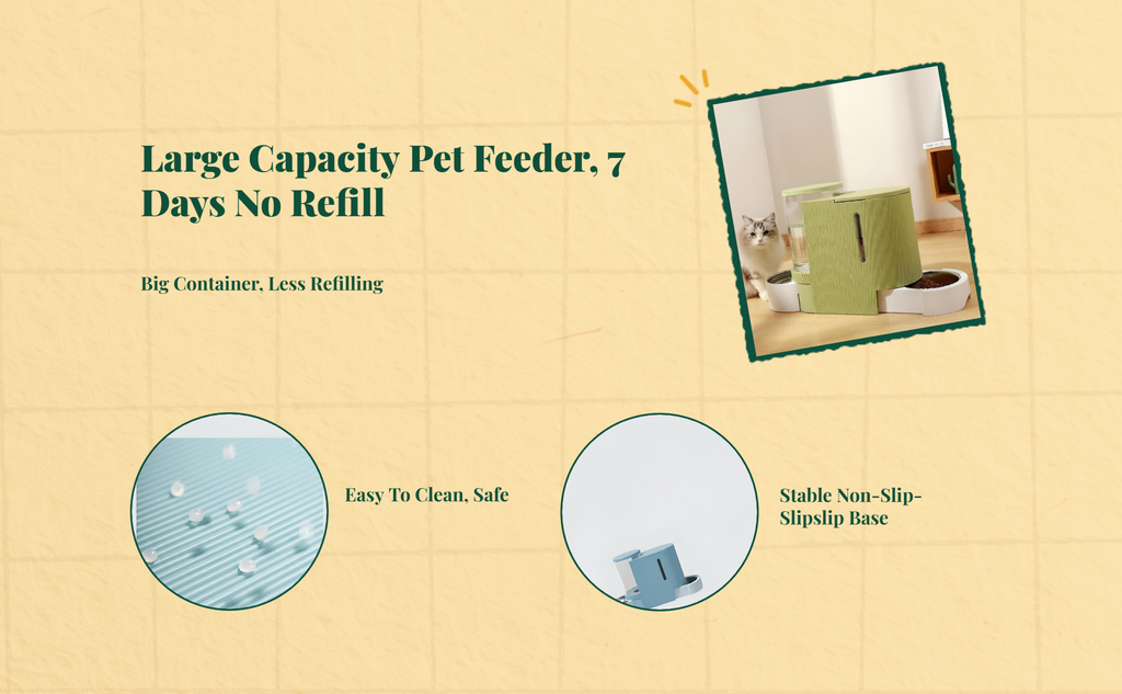 Automatic pet feeder with timer