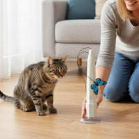 Interactive Butterfly Feline Toy Automatic Suction Cup Feline Wand