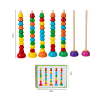 Pattern Matching Stacking Beads Reasoning Training for Classroom, Playroom