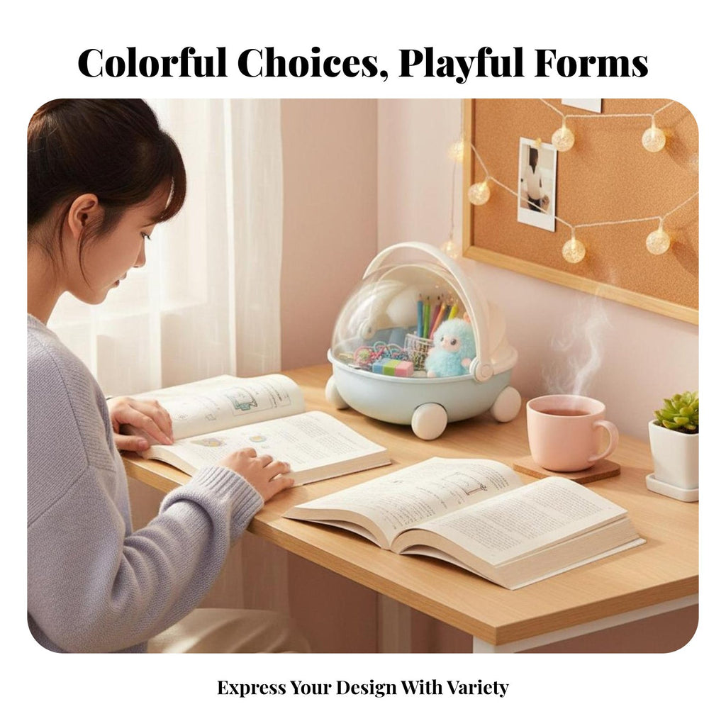 Miniature Cradle Basket Portable with Handle Desk Organizer Cute visually pleasing