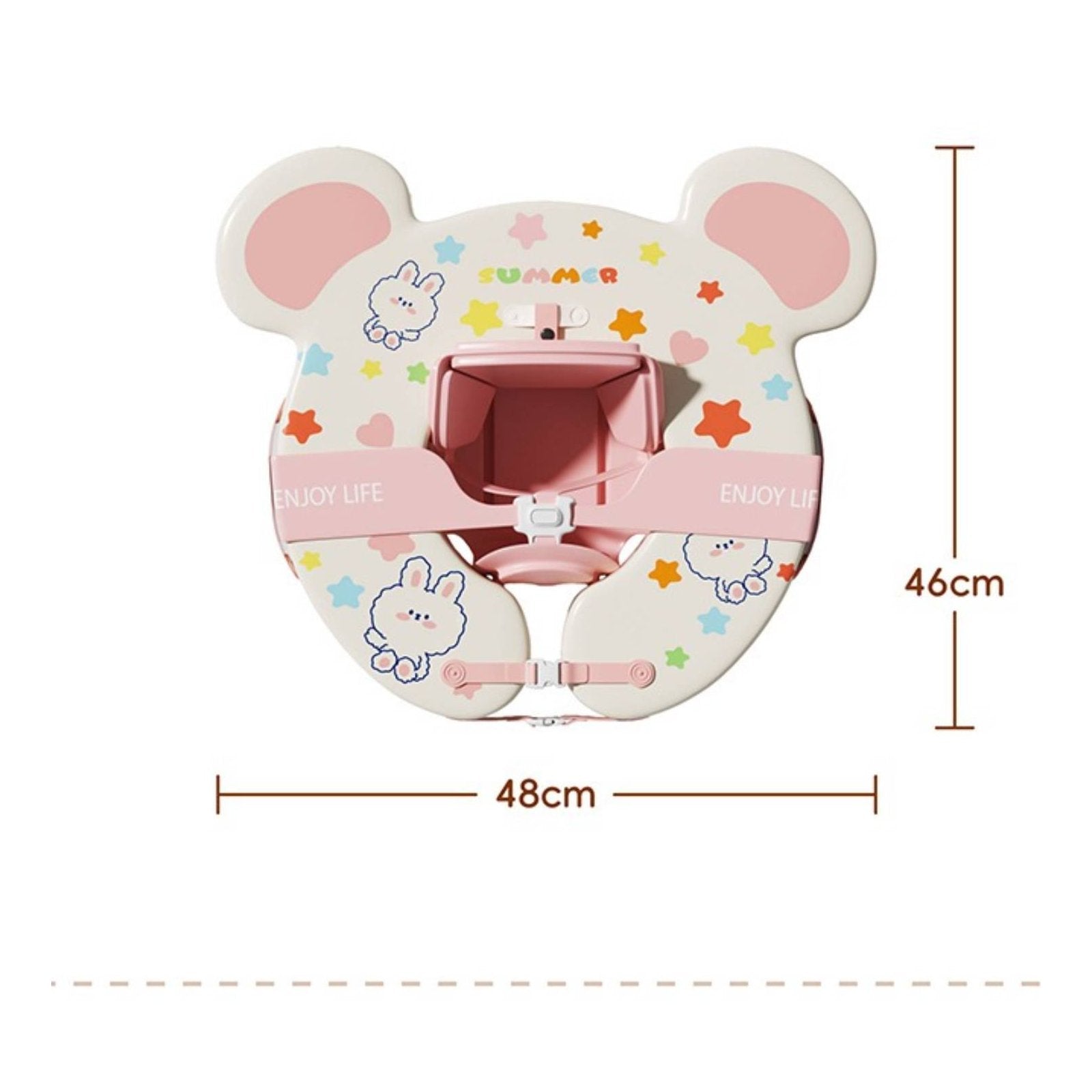 Adjustable Baby Swim Float Cute Bear Design Detachable Infant Buoyant Float