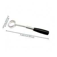Brass Mouthpiece Practice Tool Black Handle Metal Mouth Loop Practice Aid