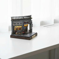 1:64 Miniature Scene Light up Miniature Display Base Collectible for Office