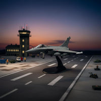 1/100 Scale Rafale C Model Pre-Assembled Rafale Fighter Jet Model Collectible Item 1:100 Toy-Sized Fighter Plane for Enthusiasts, Shelf Ornament