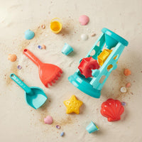 5 Pieces Sand Hourglass Structure Plastic Beach Toy Set Fine Movement Skills