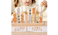 Wooden Creature Stacker Educational Counting Game Safe Materials for Preschool