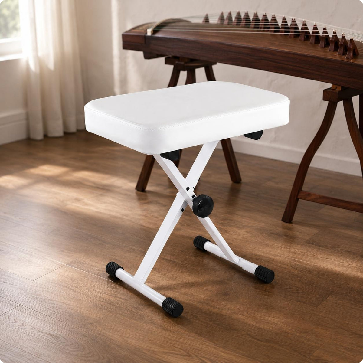 Cross-Frame Piano Stool Non-Slip Cross-Frame Piano Bench Upholstered