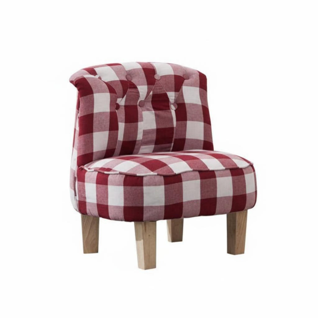 Button-Tufted Mini Sofa Cute Design Toddler Couch Supportive Foam for Toddlers